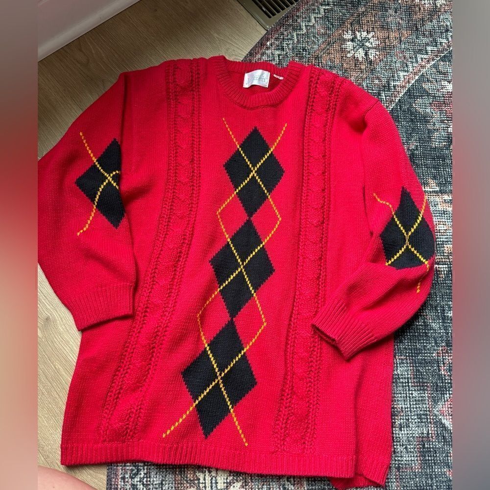 Vintage Jantzen Argyle Sweater
